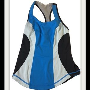 Lululemon  Blue /Black training tank top